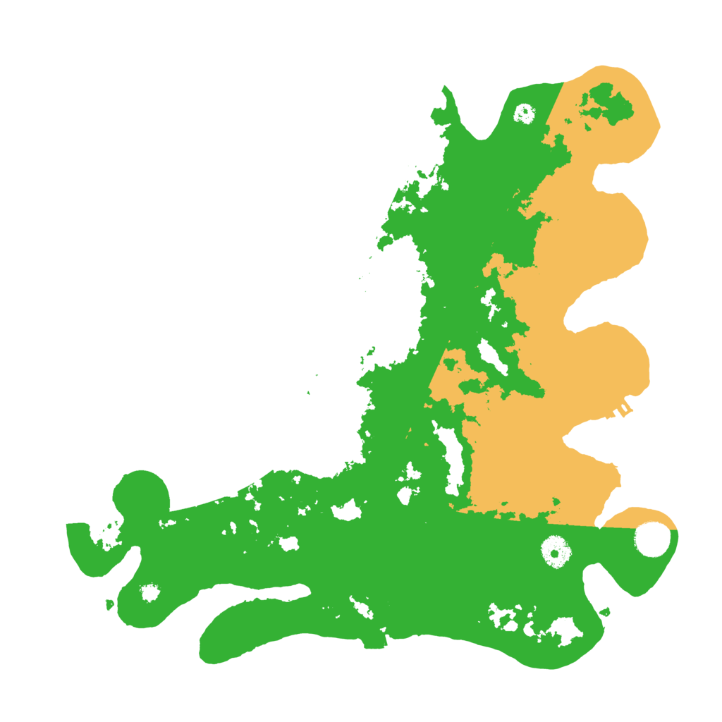 Biome Rust Map: Procedural Map, Size: 3600, Seed: 19195287