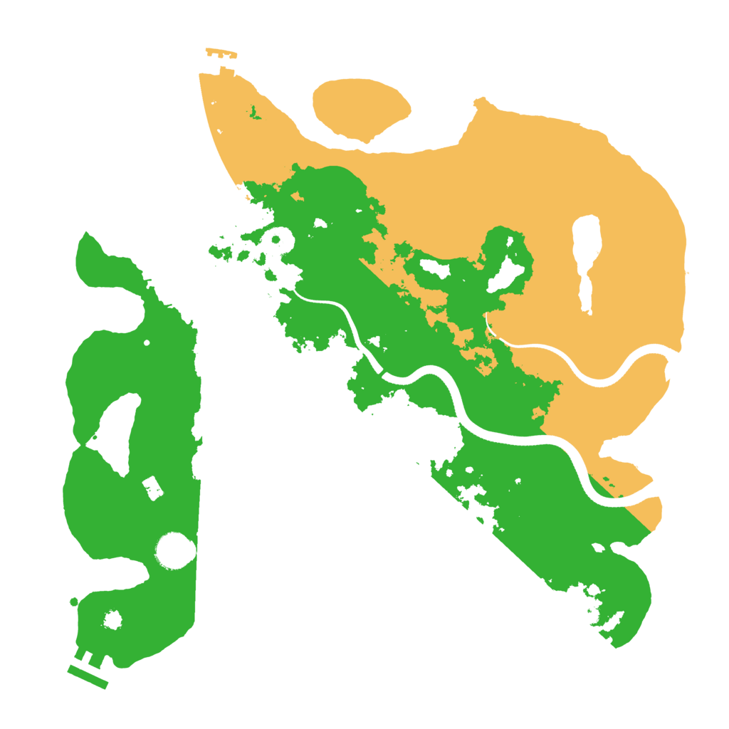 Biome Rust Map: Procedural Map, Size: 3500, Seed: 987854947
