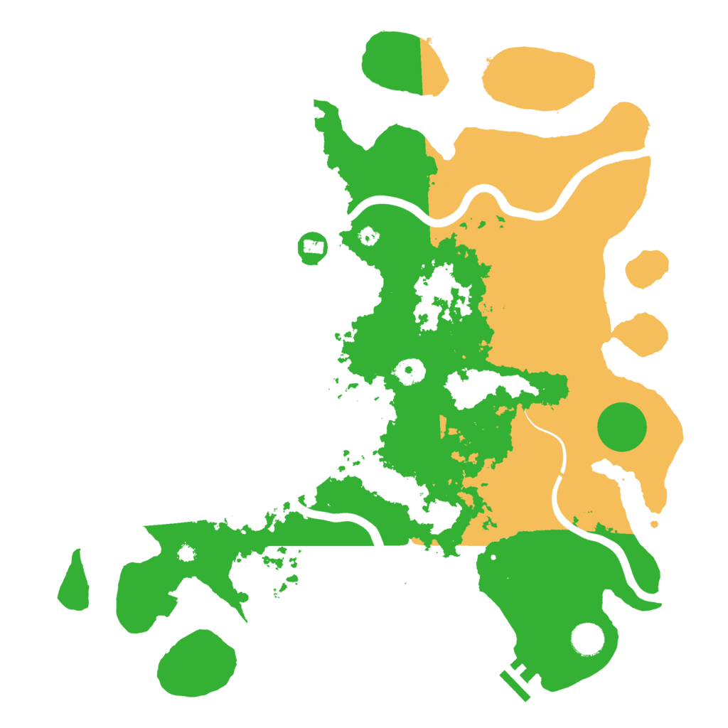 Biome Rust Map: Procedural Map, Size: 3900, Seed: 74721017
