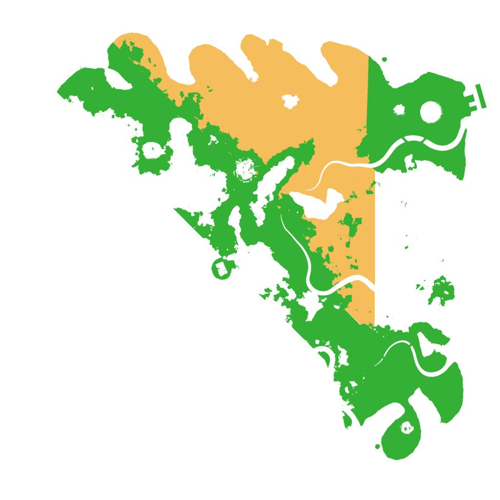 Biome Rust Map: Procedural Map, Size: 4096, Seed: 595345677