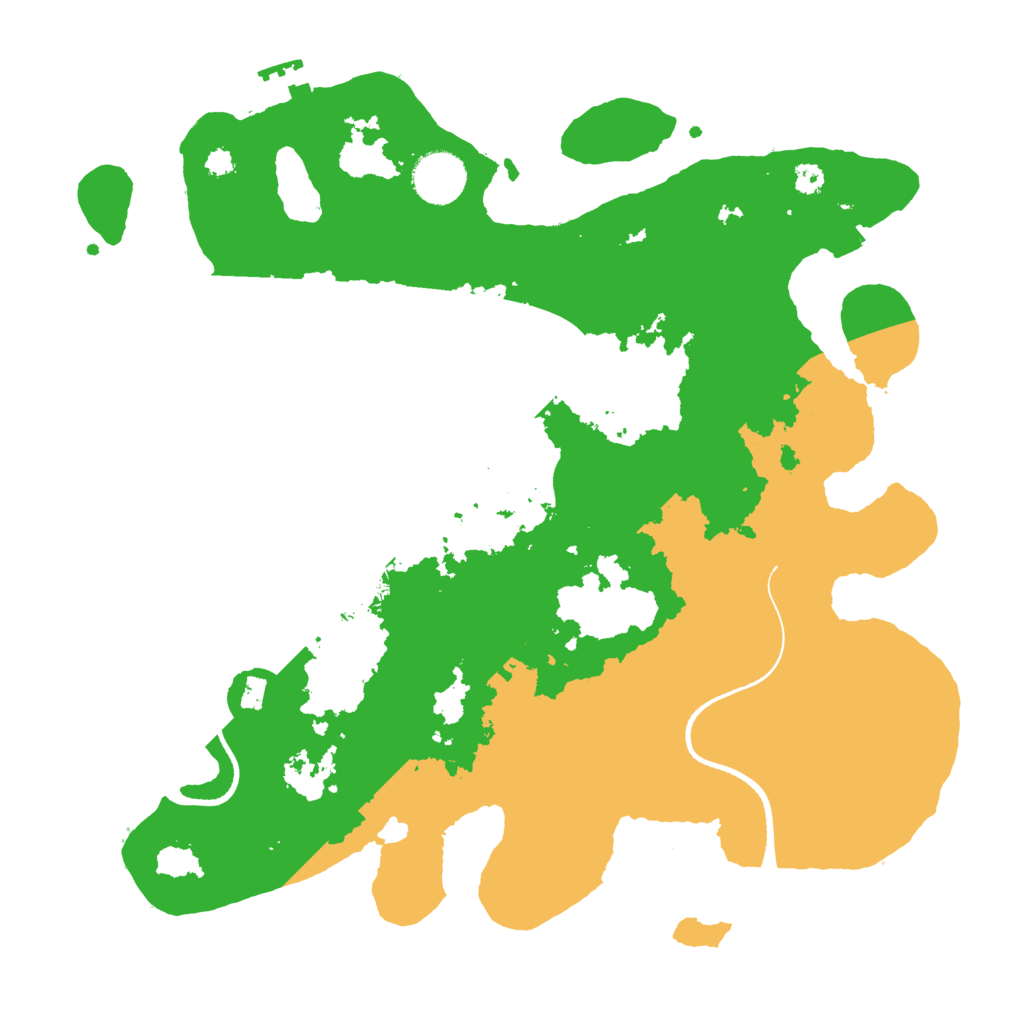 Biome Rust Map: Procedural Map, Size: 3400, Seed: 25238914