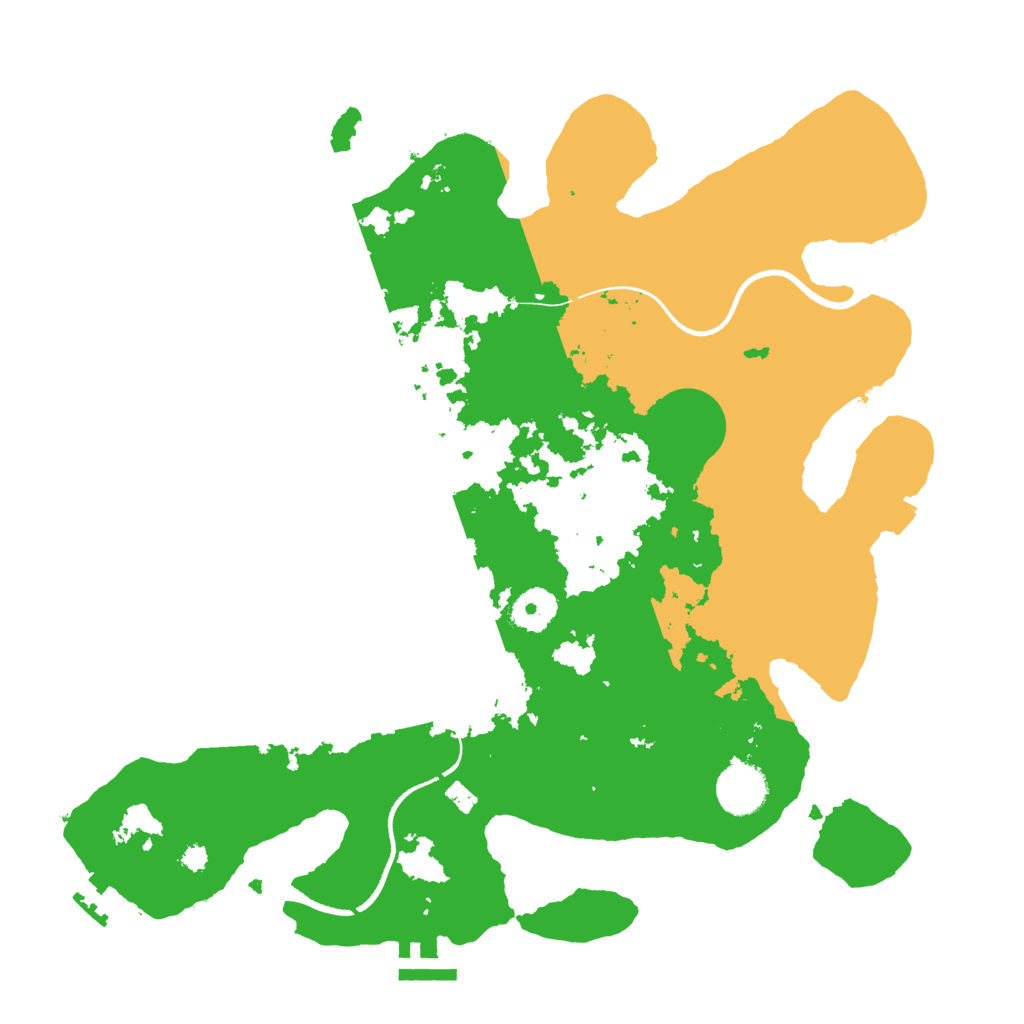 Biome Rust Map: Procedural Map, Size: 3550, Seed: 96783921