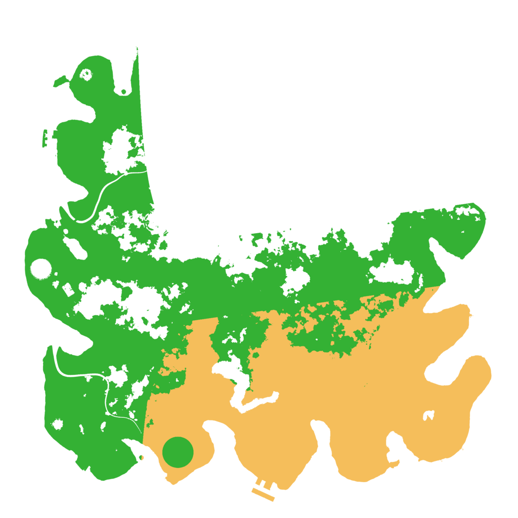 Biome Rust Map: Procedural Map, Size: 4400, Seed: 39729354