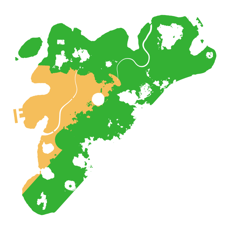 Biome Rust Map: Procedural Map, Size: 3500, Seed: 392844231