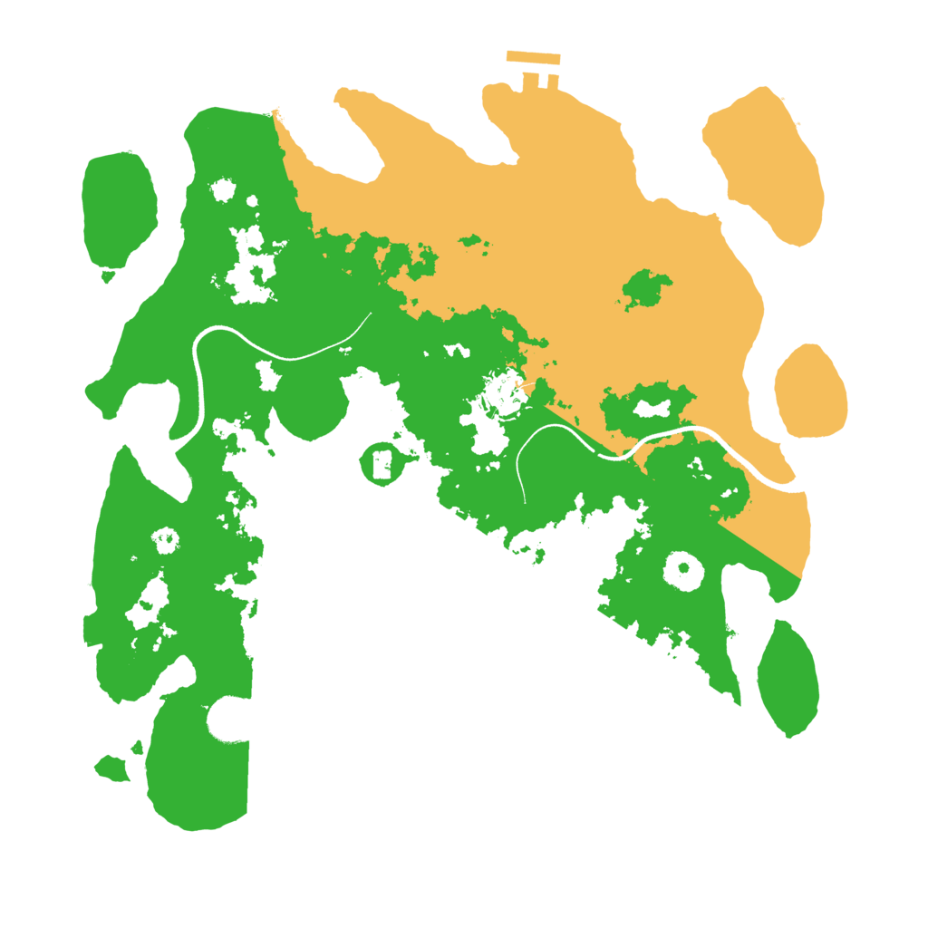 Biome Rust Map: Procedural Map, Size: 3500, Seed: 1366766295