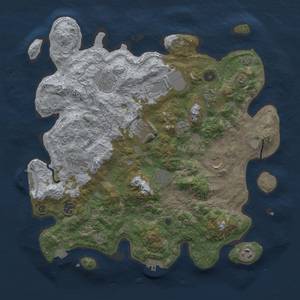 Thumbnail Rust Map: Procedural Map, Size: 4000, Seed: 2110297472, 18 Monuments