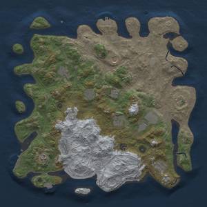 Thumbnail Rust Map: Procedural Map, Size: 4250, Seed: 1421477273, 19 Monuments