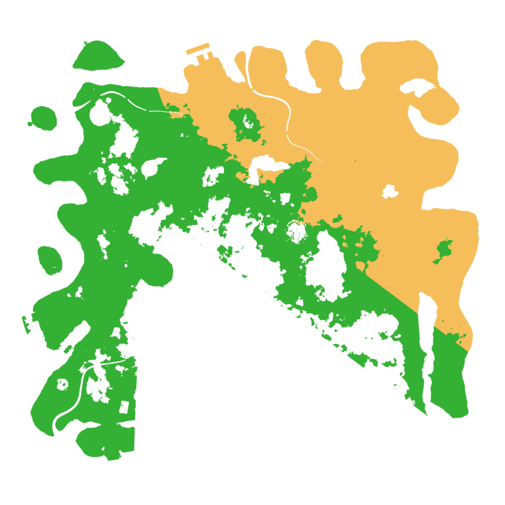 Biome Rust Map: Procedural Map, Size: 4250, Seed: 1421477273