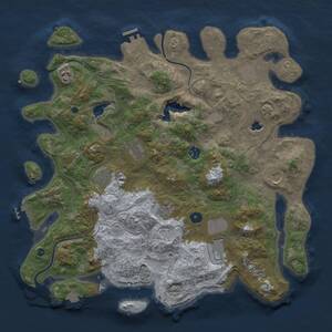 Thumbnail Rust Map: Procedural Map, Size: 4250, Seed: 1421477273, 16 Monuments
