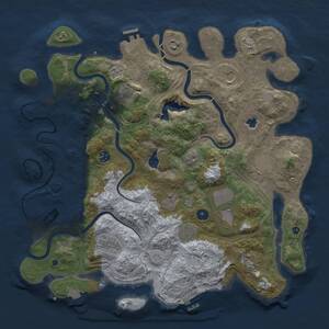 Thumbnail Rust Map: Procedural Map, Size: 4250, Seed: 1421477273, 17 Monuments