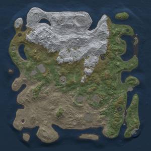 Thumbnail Rust Map: Procedural Map, Size: 4500, Seed: 1999215849, 16 Monuments