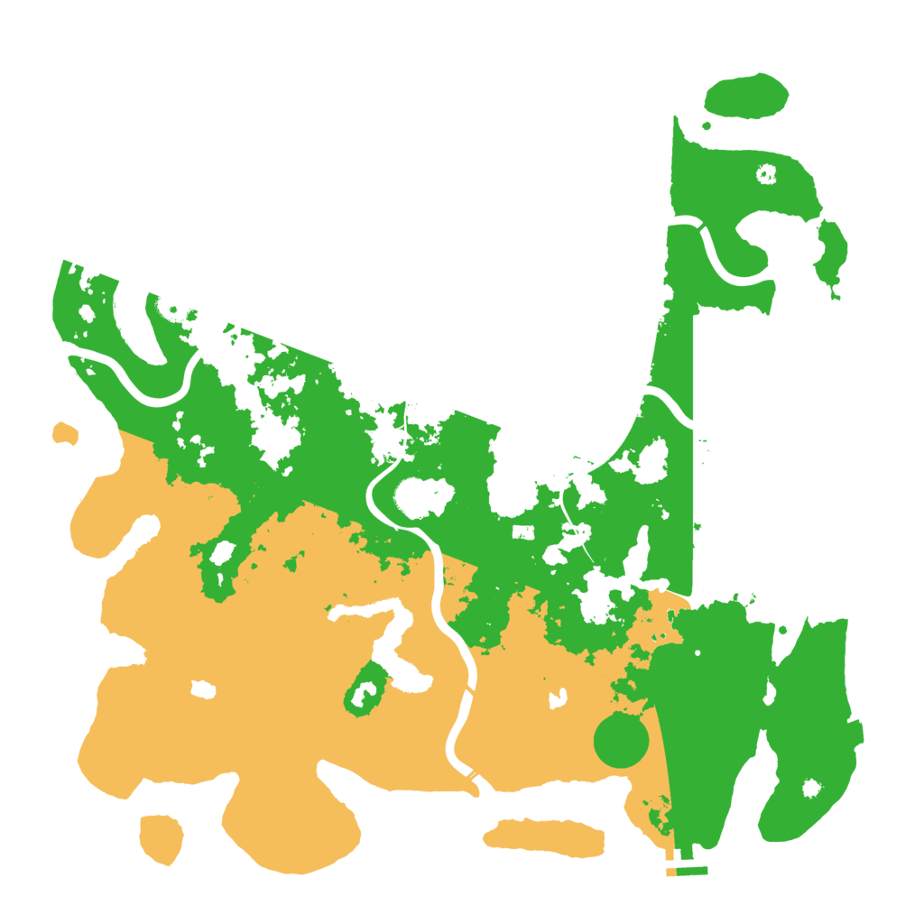 Biome Rust Map: Procedural Map, Size: 4500, Seed: 1999215849