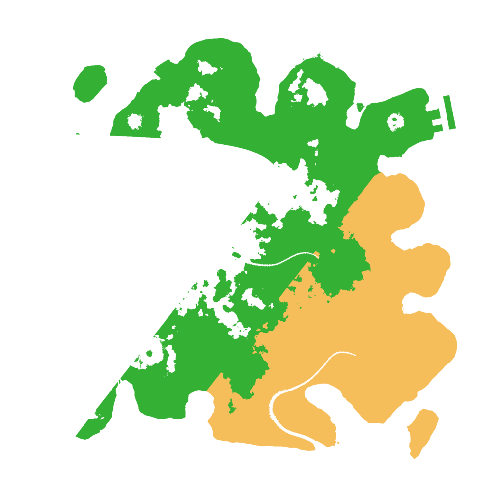 Biome Rust Map: Procedural Map, Size: 3000, Seed: 523145