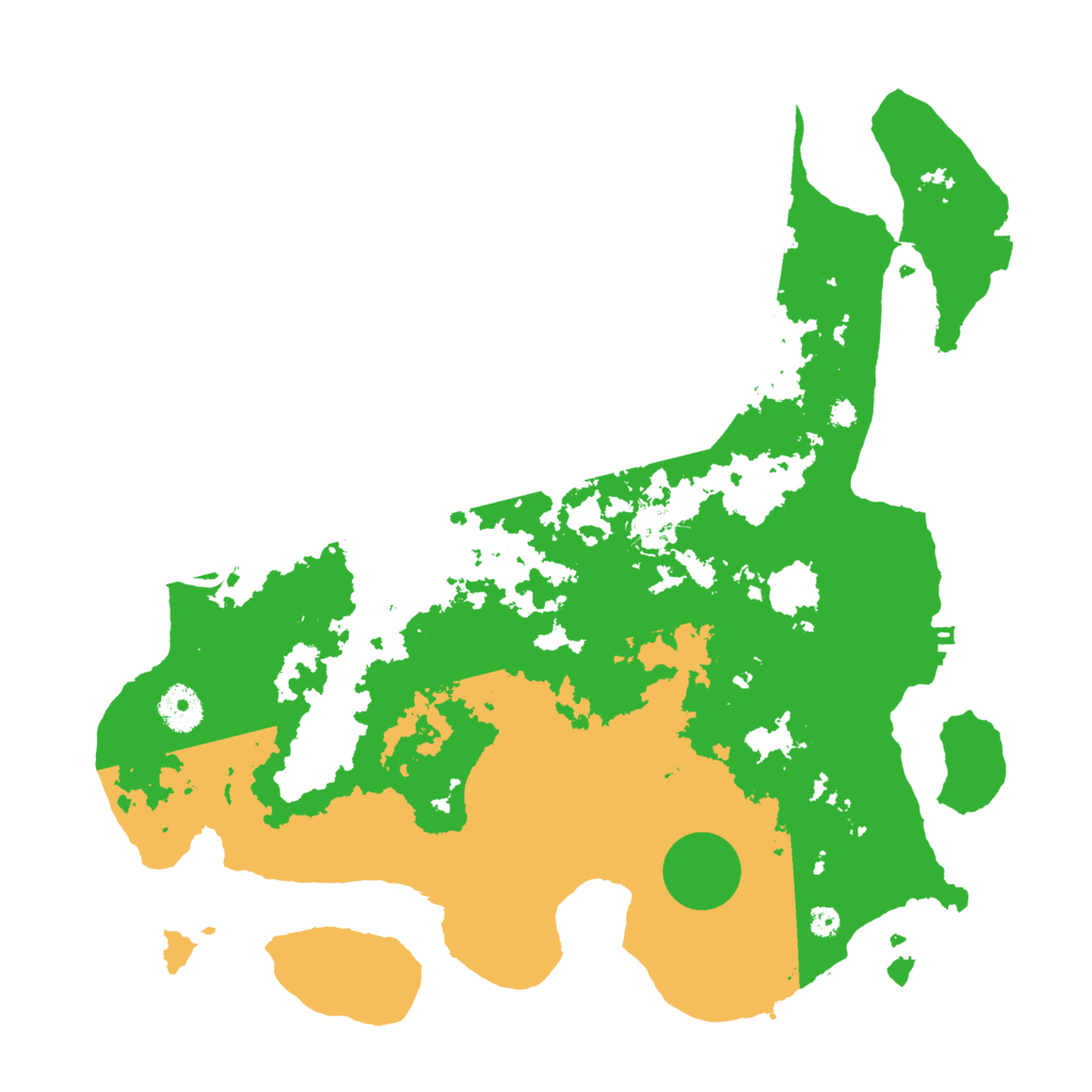 Biome Rust Map: Procedural Map, Size: 3700, Seed: 1416621286
