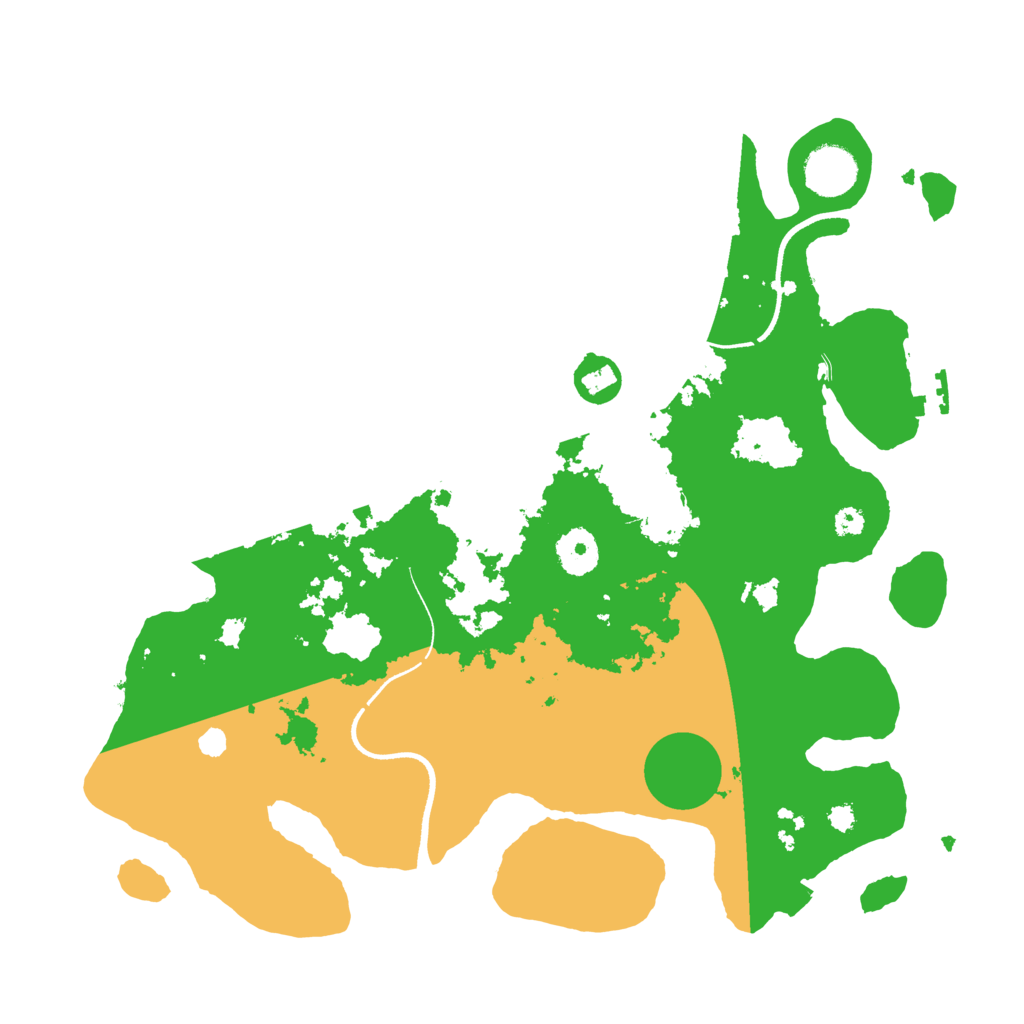 Biome Rust Map: Procedural Map, Size: 3500, Seed: 727901770