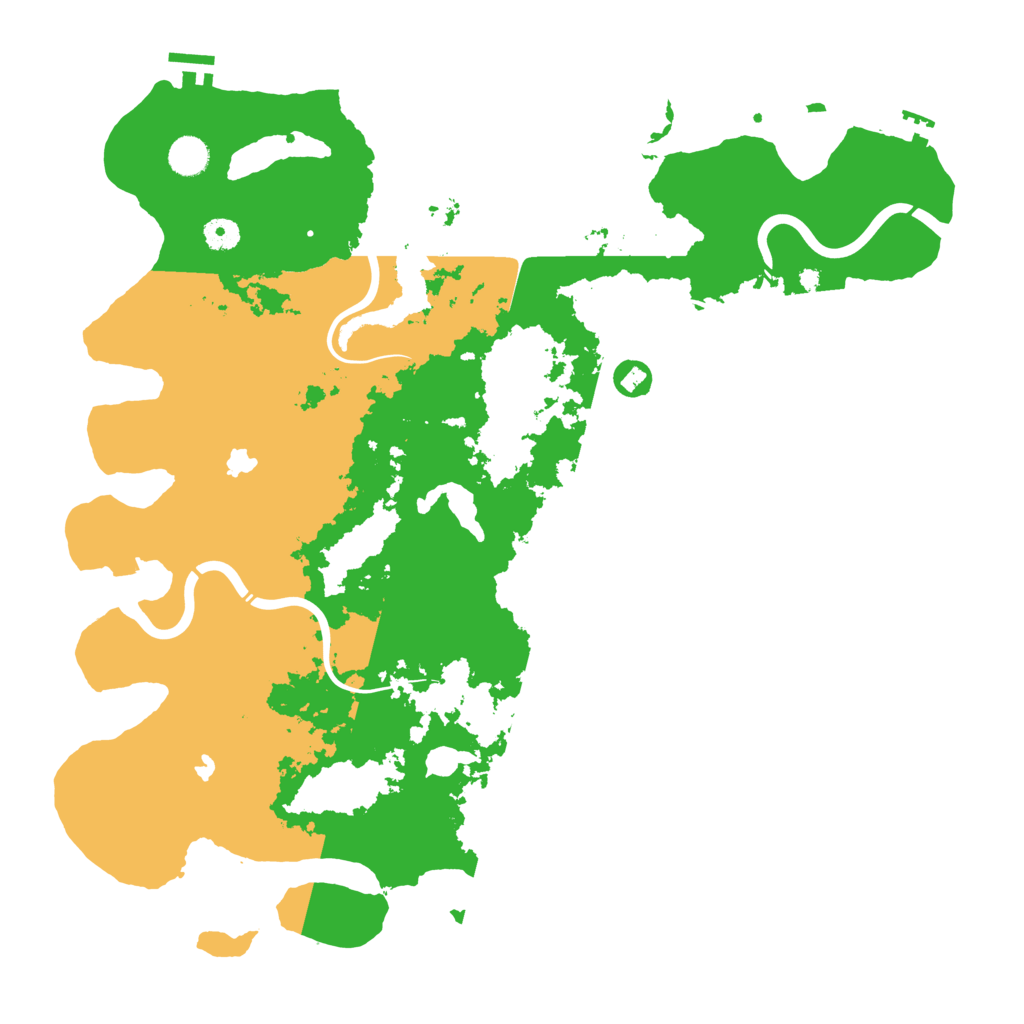 Biome Rust Map: Procedural Map, Size: 4500, Seed: 1127800467