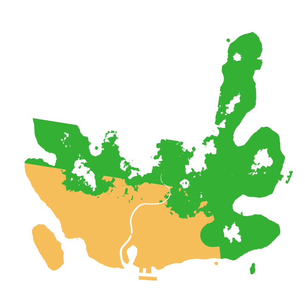 Biome Rust Map: Procedural Map, Size: 3400, Seed: 51193677