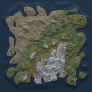 Thumbnail Rust Map: Procedural Map, Size: 4250, Seed: 7591677, 17 Monuments