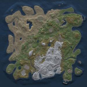 Thumbnail Rust Map: Procedural Map, Size: 4250, Seed: 7591677, 15 Monuments