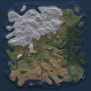 Thumbnail Rust Map: Procedural Map, Size: 4500, Seed: 139, 18 Monuments