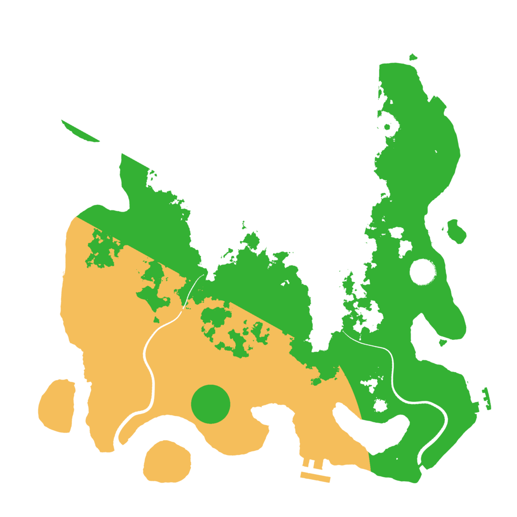 Biome Rust Map: Procedural Map, Size: 3500, Seed: 1048637240