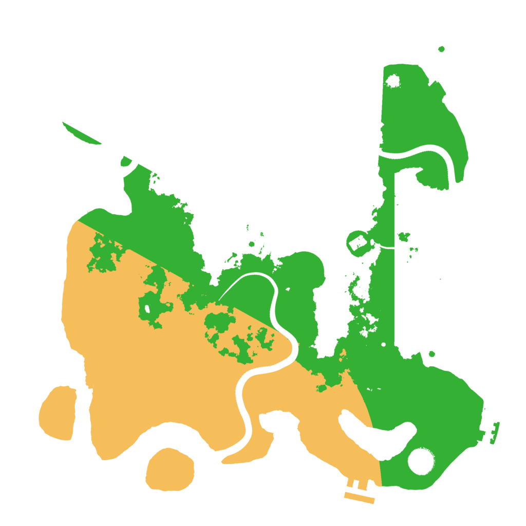 Biome Rust Map: Procedural Map, Size: 3500, Seed: 1048637240