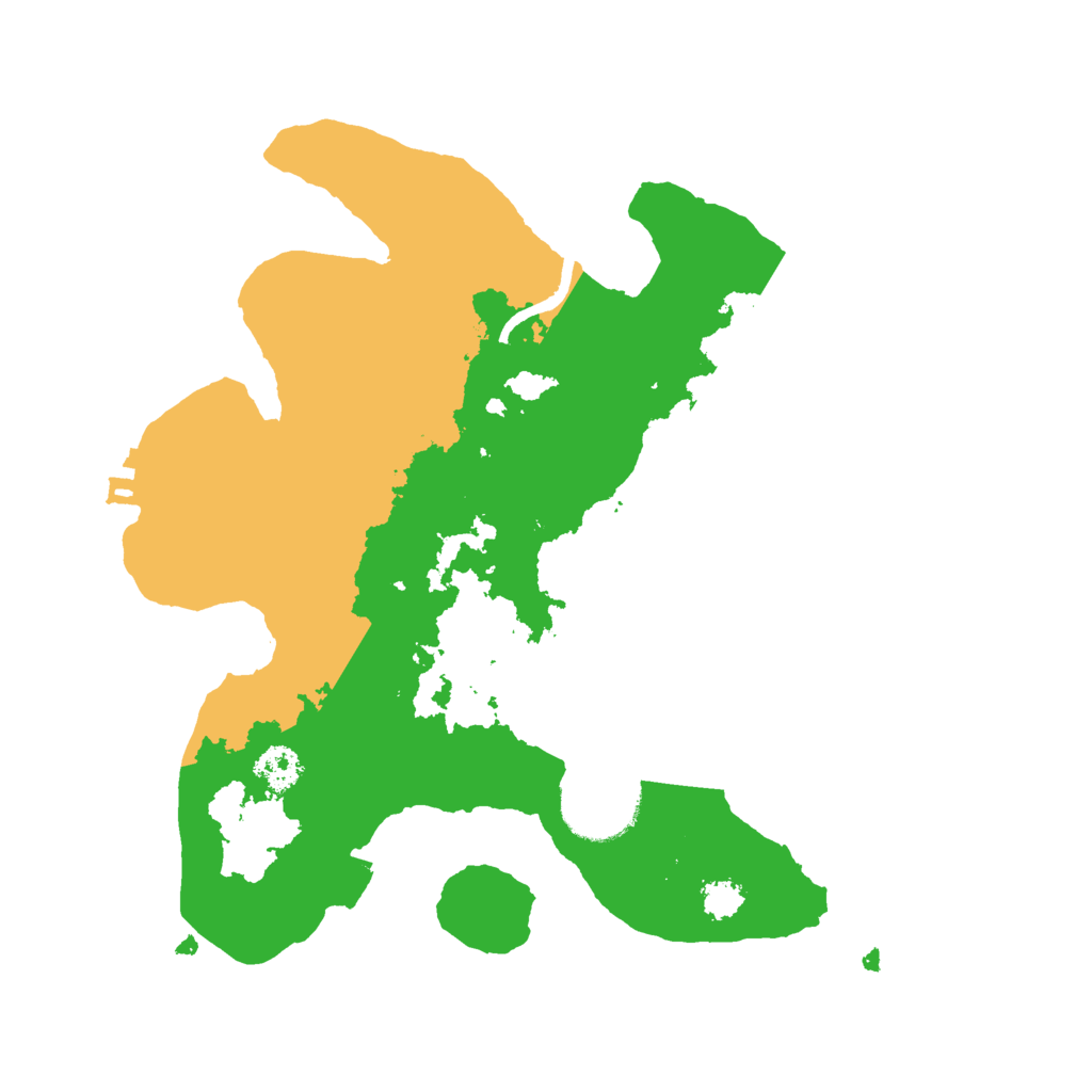 Biome Rust Map: Procedural Map, Size: 2500, Seed: 3452345