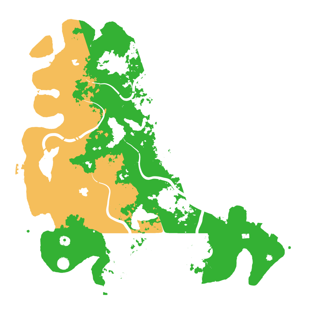 Biome Rust Map: Procedural Map, Size: 4500, Seed: 236662108