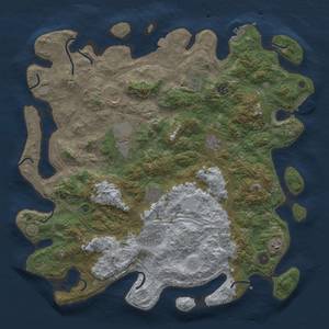 Thumbnail Rust Map: Procedural Map, Size: 4500, Seed: 1912564467, 17 Monuments