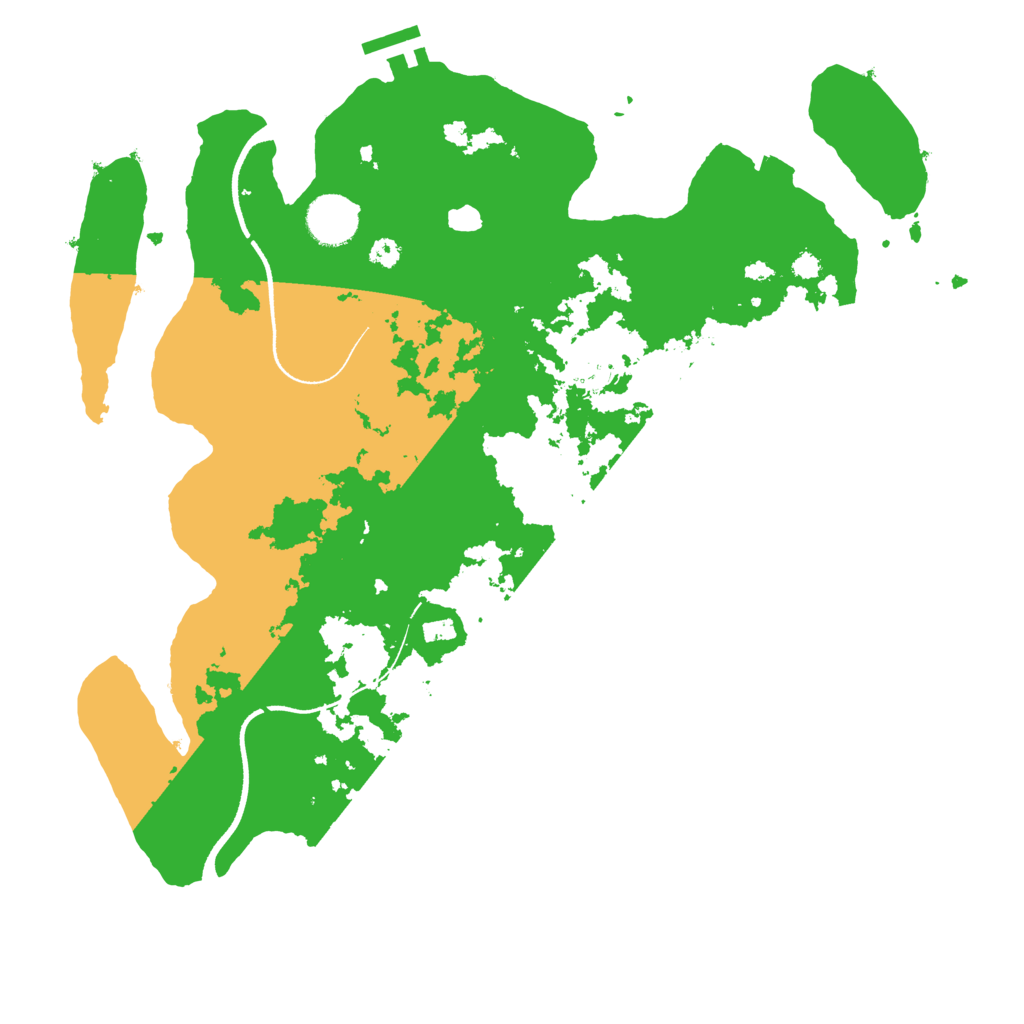 Biome Rust Map: Procedural Map, Size: 3500, Seed: 1127002295