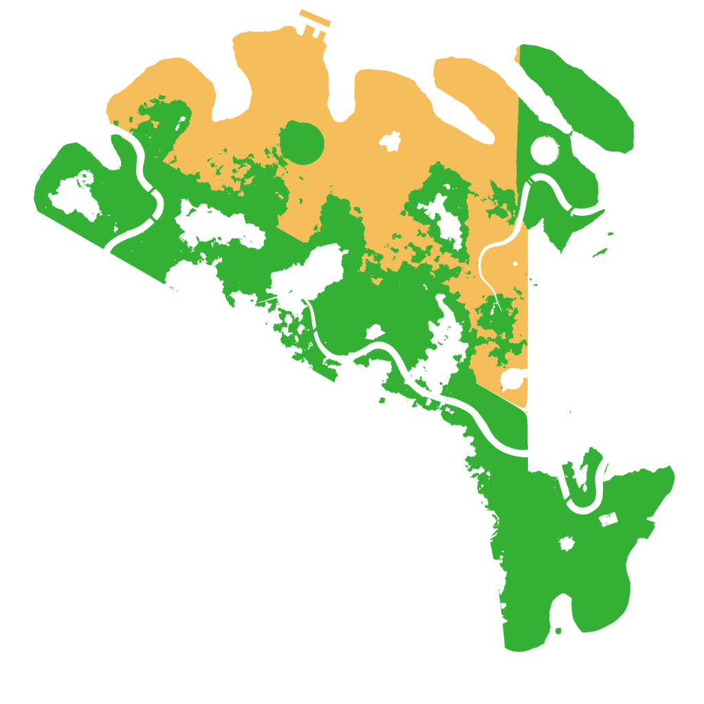 Biome Rust Map: Procedural Map, Size: 4400, Seed: 82608235