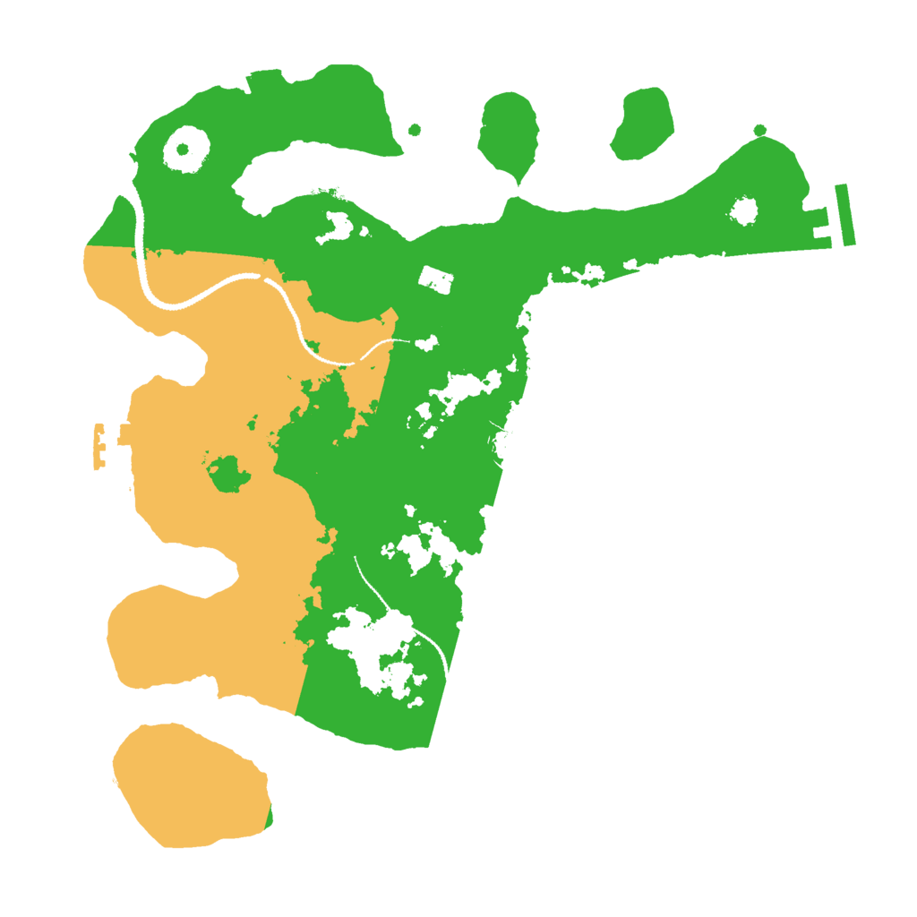 Biome Rust Map: Procedural Map, Size: 3000, Seed: 1239506229