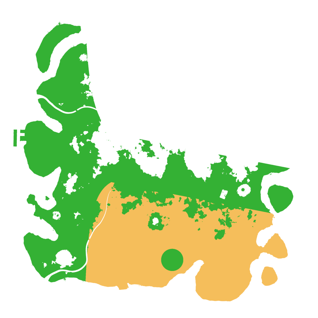 Biome Rust Map: Procedural Map, Size: 3800, Seed: 163263