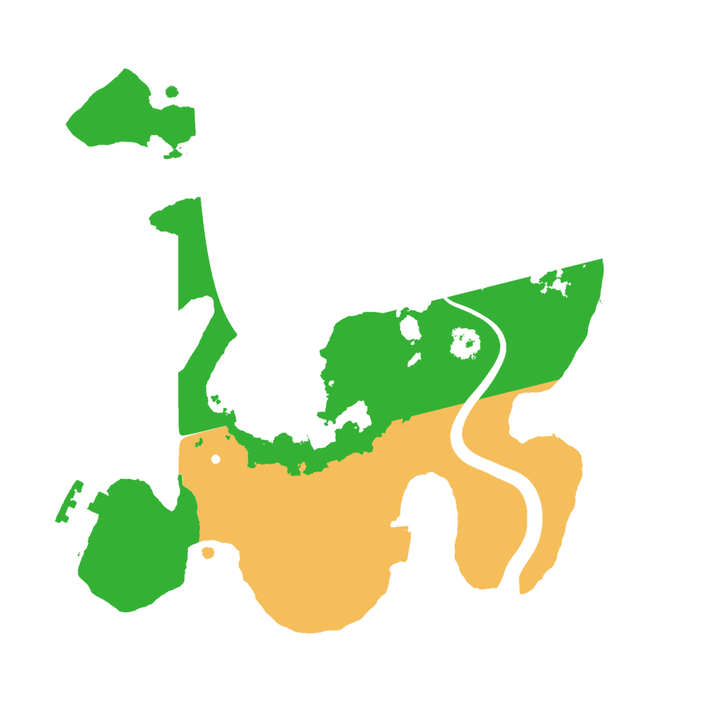Biome Rust Map: Procedural Map, Size: 2320, Seed: 1