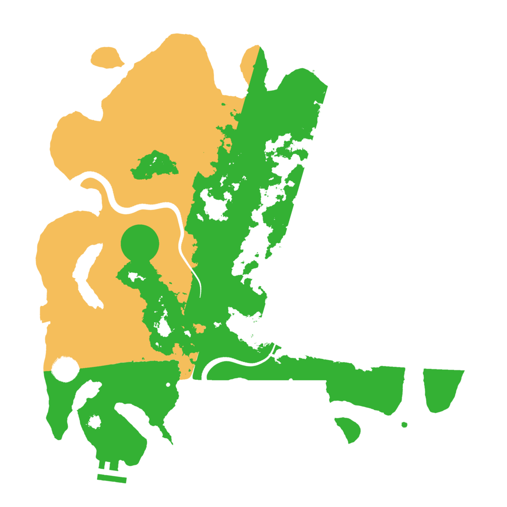 Biome Rust Map: Procedural Map, Size: 3500, Seed: 1708658449