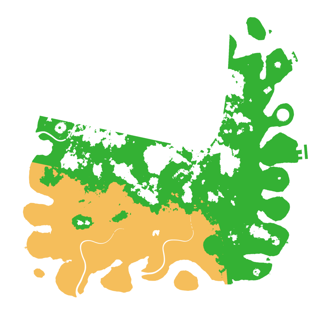 Biome Rust Map: Procedural Map, Size: 4400, Seed: 93157991