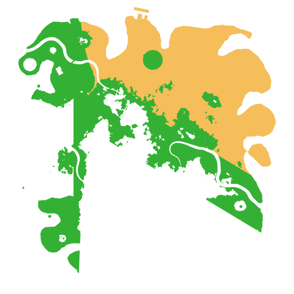 Biome Rust Map: Procedural Map, Size: 3950, Seed: 77368662