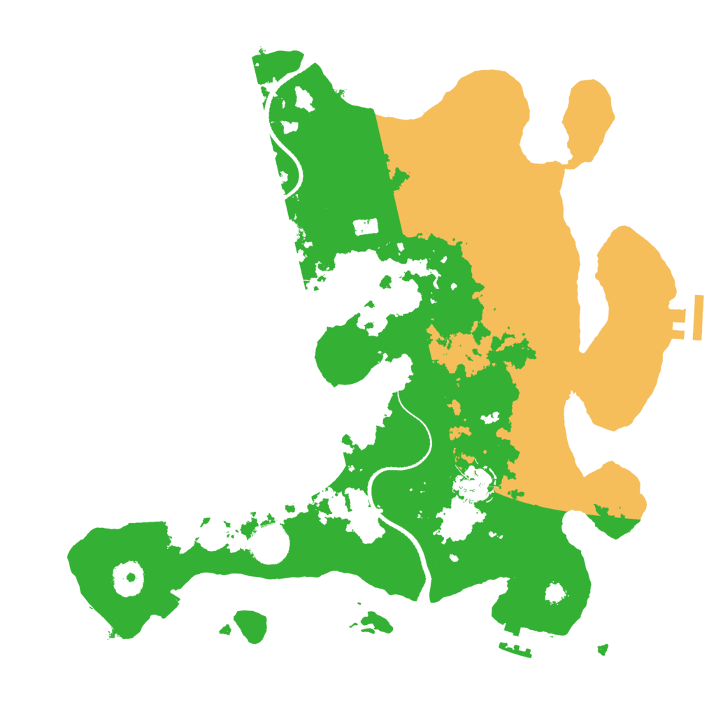 Biome Rust Map: Procedural Map, Size: 3200, Seed: 12655748