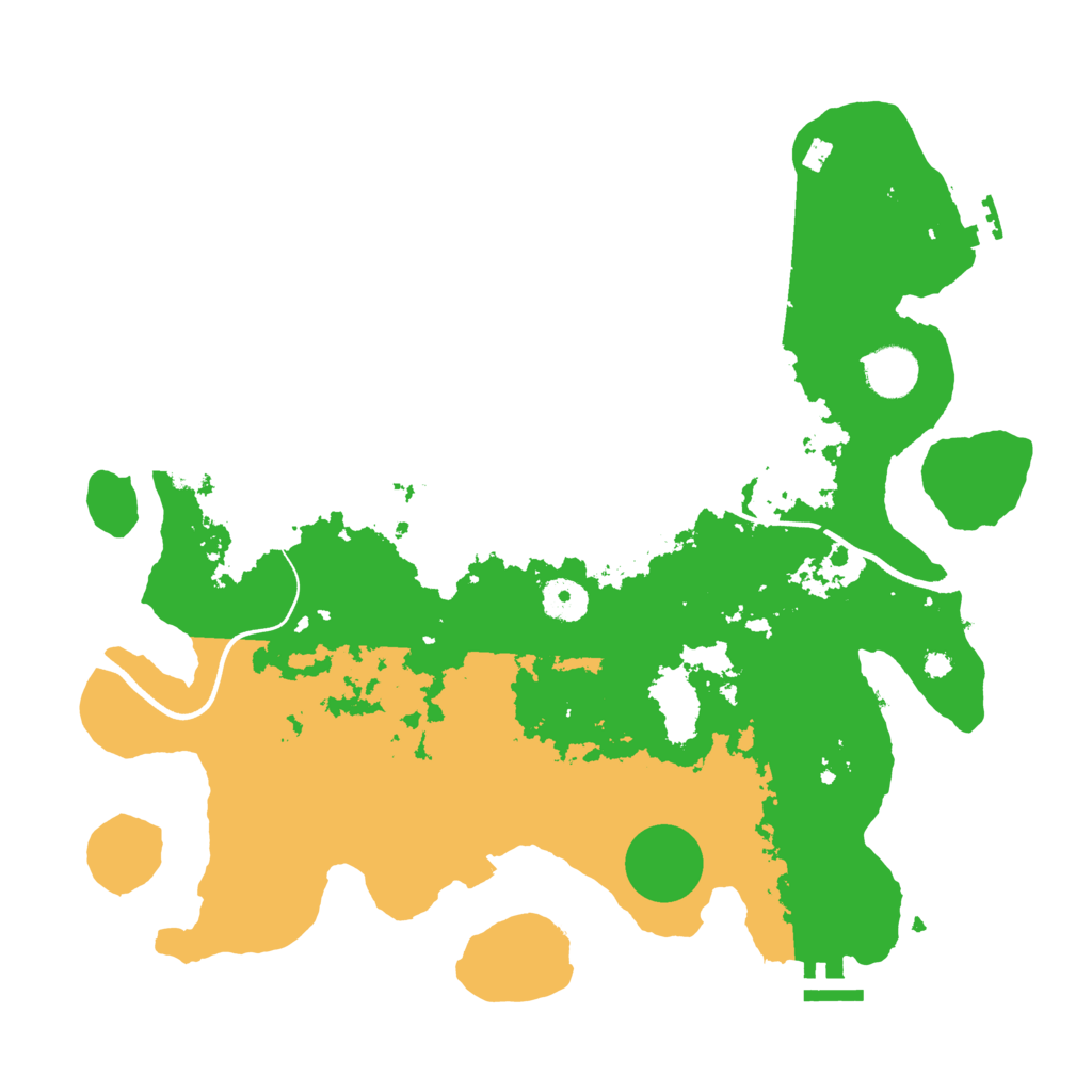 Biome Rust Map: Procedural Map, Size: 3700, Seed: 84094248