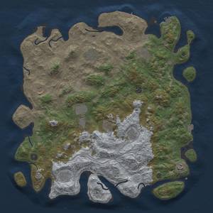 Thumbnail Rust Map: Procedural Map, Size: 4500, Seed: 266566175, 18 Monuments