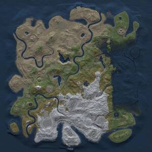 Thumbnail Rust Map: Procedural Map, Size: 4500, Seed: 266566175, 15 Monuments