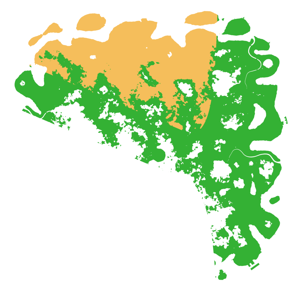 Biome Rust Map: Procedural Map, Size: 6000, Seed: 1513141918