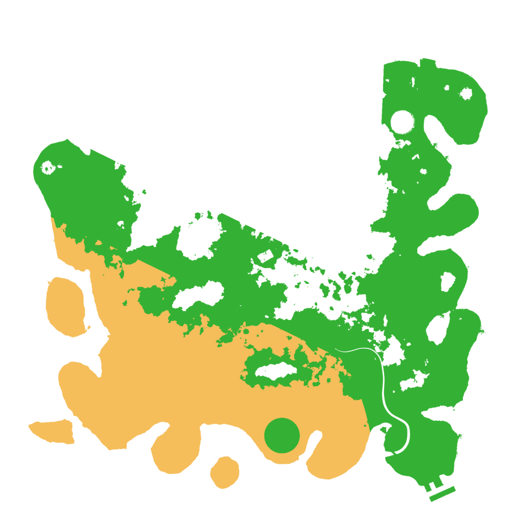 Biome Rust Map: Procedural Map, Size: 3900, Seed: 79725176