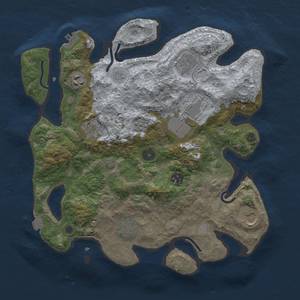 Thumbnail Rust Map: Procedural Map, Size: 3500, Seed: 516022292, 15 Monuments