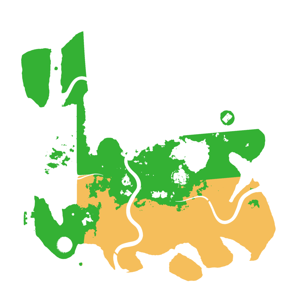 Biome Rust Map: Procedural Map, Size: 3500, Seed: 516022292