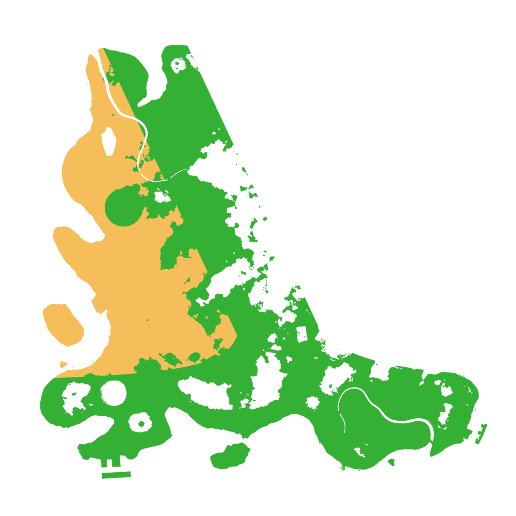 Biome Rust Map: Procedural Map, Size: 3600, Seed: 1395935