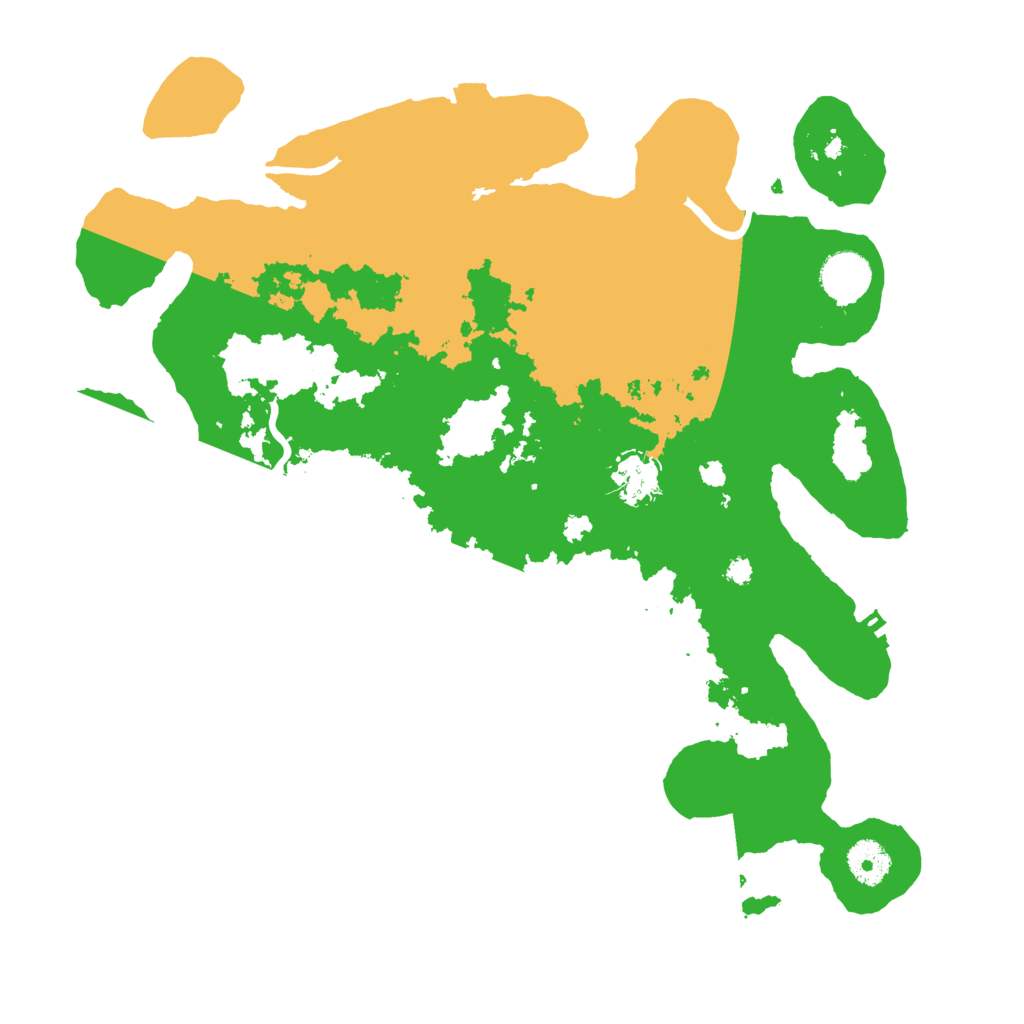 Biome Rust Map: Procedural Map, Size: 3600, Seed: 80290439