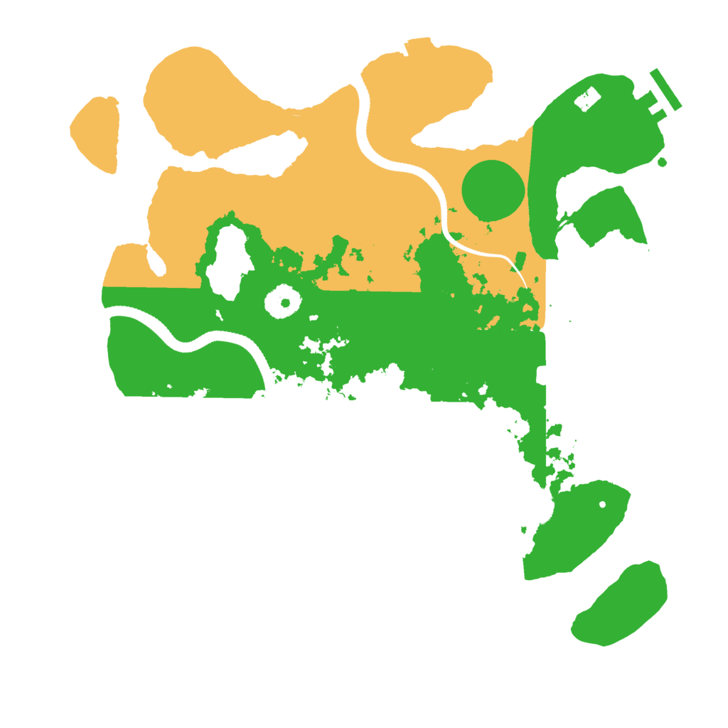 Biome Rust Map: Procedural Map, Size: 3200, Seed: 1904913934
