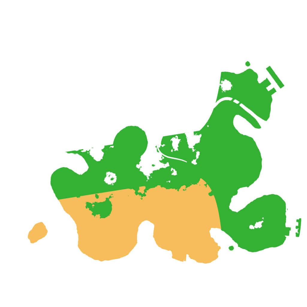 Biome Rust Map: Procedural Map, Size: 2500, Seed: 1683709544