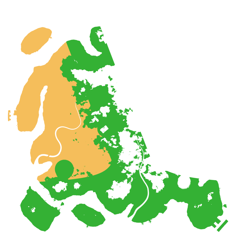 Biome Rust Map: Procedural Map, Size: 3500, Seed: 943945146